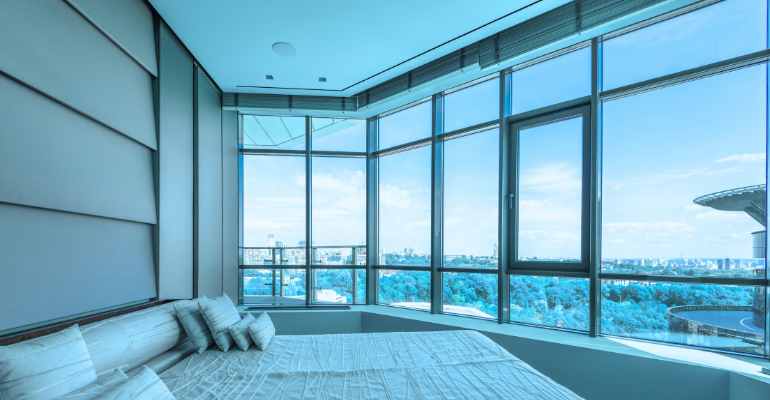 Awning Window near Staircase